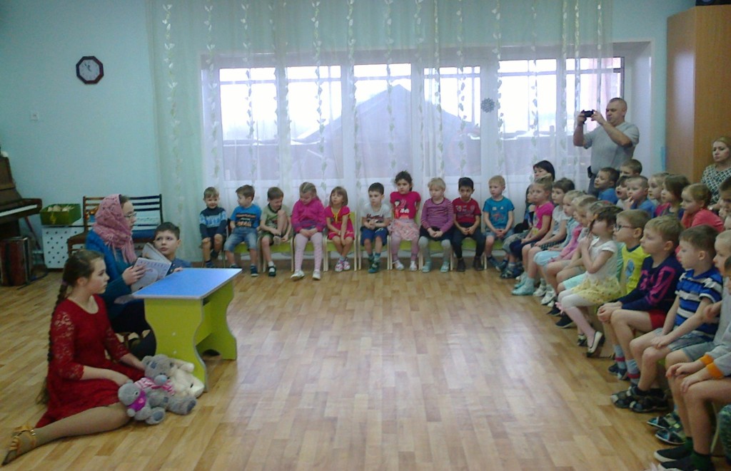Воспитанники воскресной школы “Васильки” посетили детский сад