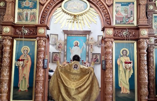 Субботняя Литургия прошла сегодня в нашем храме.