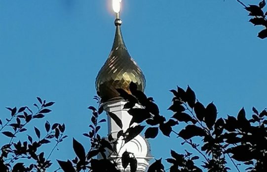 Вынесли Крест,поклонились.